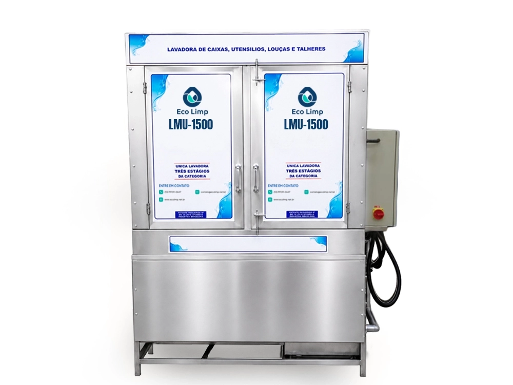 Lavadora Industrial LMU-1500 Eco Limp, vista lateral